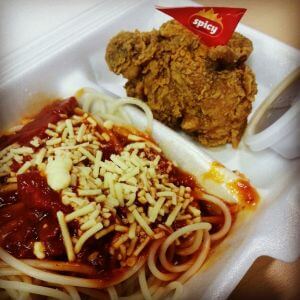 Chickenjoy with Jolly Spaghetti (1 Piece)