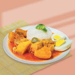 Curry Chicken with Rice Set
