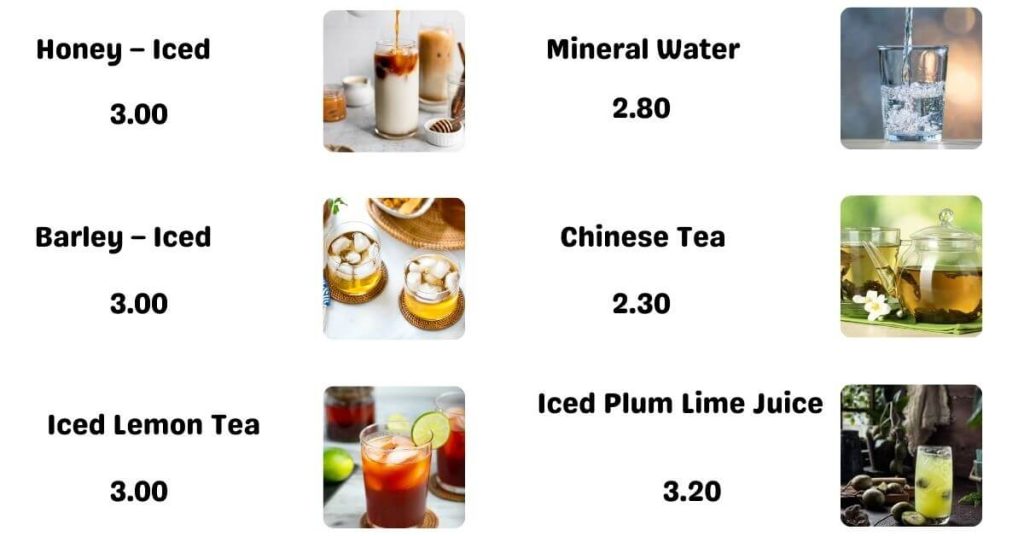 Kaffe and Toast  Other Beverages Menu Singapore
