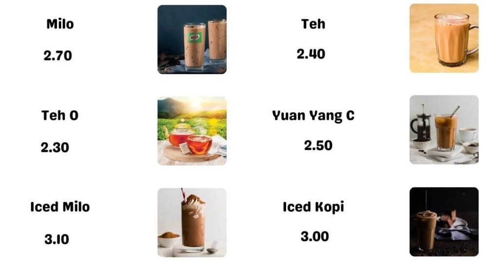 Kaffe & Toast  Local Beverages Menu Price