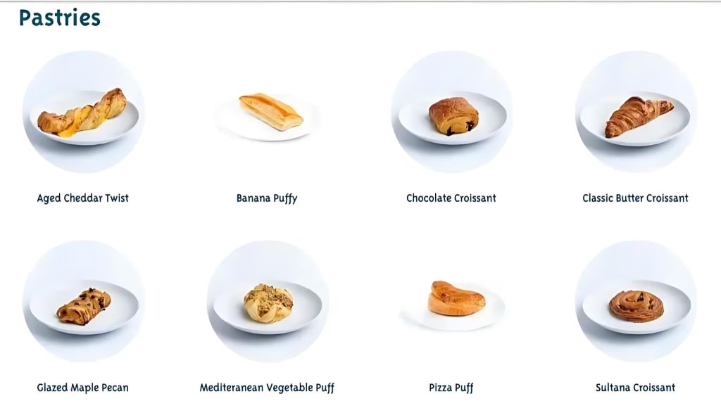 Pastries Menu In Singapore