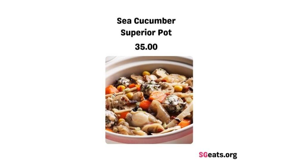  Sea Cucumber Menu Price