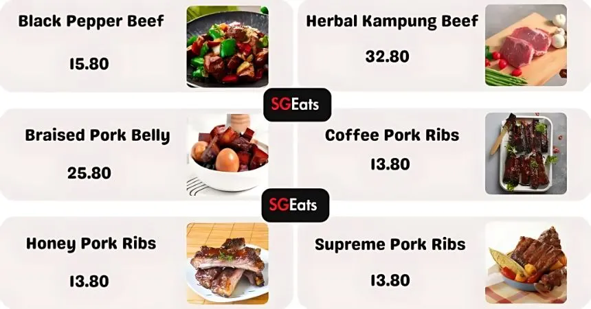 Seng Kee Meat & Pork Menu singapore