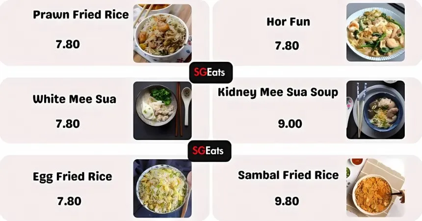 Seng Kee Noodles Menu singapore