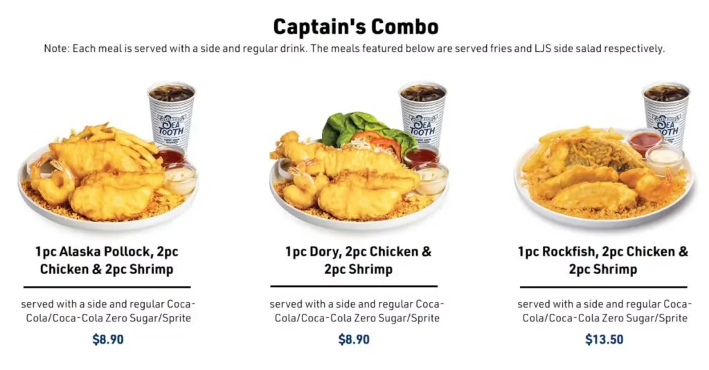 long-john-silvers-captains-combo-menu-Singapoe 