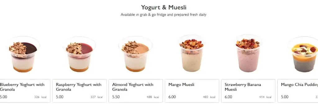 yogurt & muesli-menu-singapore