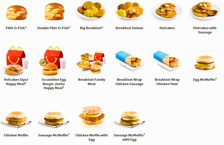 McDonald’s Breakfast Menu Price Singapore