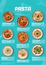 Pasta menu In Singapore