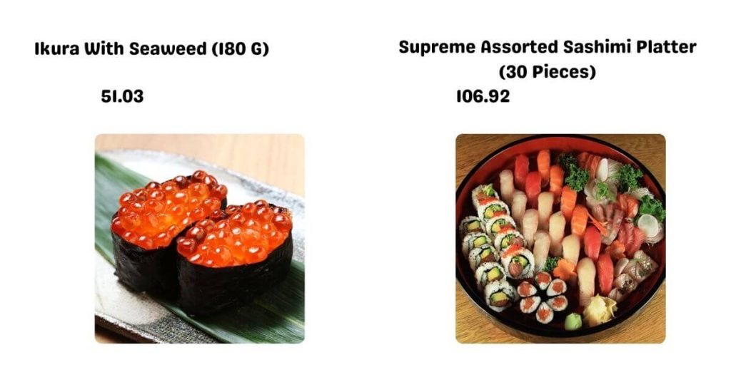 Sen Ryo Singapore  Sashimi Platters Menu Price