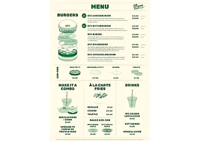 Burgers Menu Singapore 