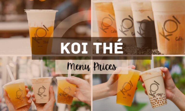 Koi Cafe Menu Price Singapore (Updated 2024)