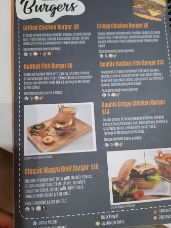 Molten Diners Burger Menu singapore