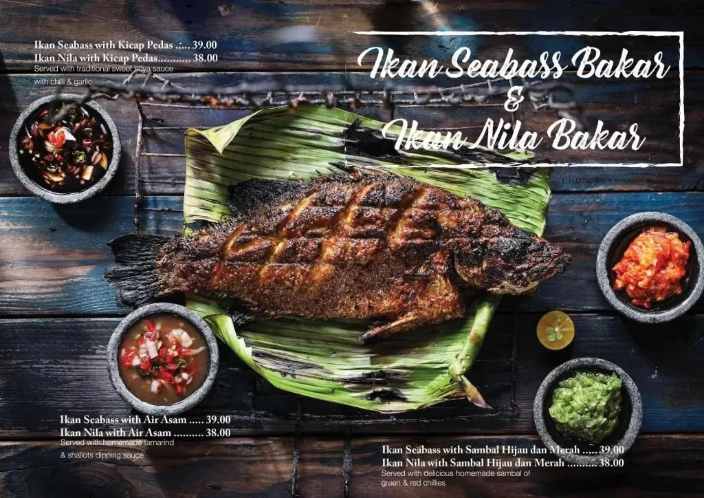 Ikan Seabass & Nila Bakar Menu In Singapore