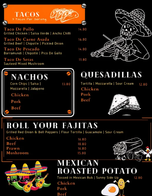 Los Amigos Taqueria Menu With Price Singapore (Updated 2024)