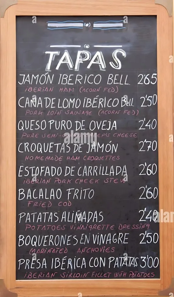 Next Door Spanish Cafe Tapas Menu singapore