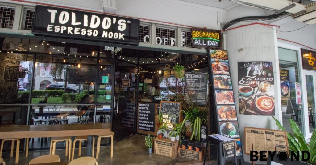 Tolido's Espresso Nook Menu price
