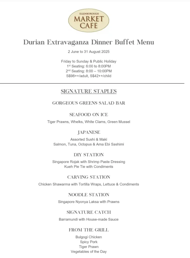 market-cafe- Dinner-Buffet -Menu